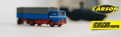 Carson MB 1620 s plachtou a přívěsem 1:87 RTR RC nákladní vůz