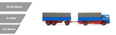 Carson MB 1620 s plachtou a přívěsem 1:87 RTR RC nákladní vůz