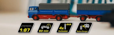 Carson MB 1620 s plachtou a přívěsem 1:87 RTR RC nákladní vůz
