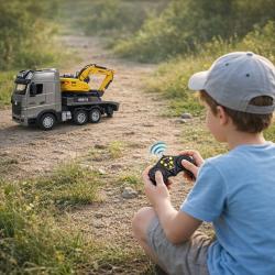 RC Truck s bagrom na diaľkové ovládanie 1:18 RTR