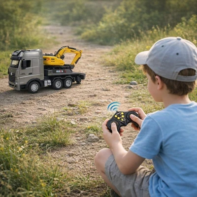 RC Truck s bagrem na dálkové ovládání 1:18 RTR