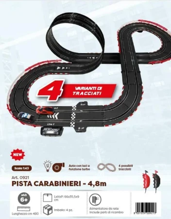 RE.EL Toys autodráha pista Alfa Romeo Carabinier - Bugatti Divo 1:43