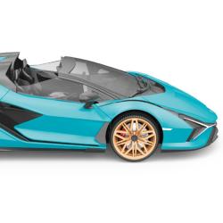 RE.EL Toys RC auto Lamborghini Sian 1:16 modrá metalíza, proporcionální RTR LED 2,4Ghz