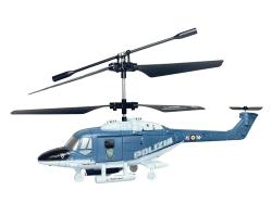 RE.EL Toys RC vrtulník policejní 3 kanály, gyroskop RTF sada
