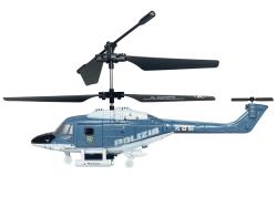 RE.EL Toys RC vrtulník policejní 3 kanály, gyroskop RTF sada