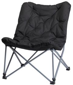 Redcliffs Skladacia stolička s polstrovaním čierna