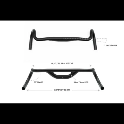 Redshift řidítka Top Shelf 44cm, 50mm Rise