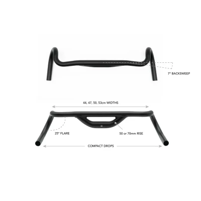 Redshift řidítka Top Shelf 47cm, 50mm Rise