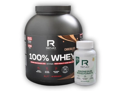 Reflex Nutrition 100% Whey Protein 2000g + Magnesium Bisglycinate 90 kapslí ZDARMA