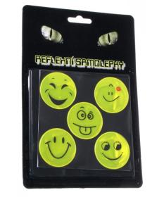 Reflexné samolepky Smajlík 5 ks mix Reflexné samolepky Smajlík 5 ks mix