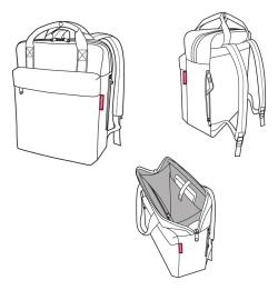 Reisenthel Allday Backpack M Twist Berry batoh