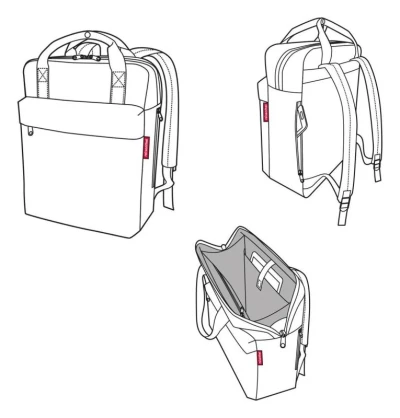 Reisenthel Allday Backpack M Twist Berry batoh
