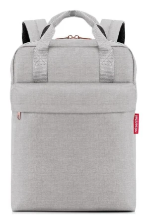 Reisenthel Allday Backpack M Twist Sky Rose šedý batoh na notebook