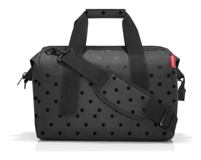 Reisenthel Allrounder M Glossy Dots Black cestovní taška