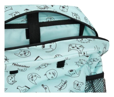 Reisenthel Backpack Kids Cats and dogs mint batoh