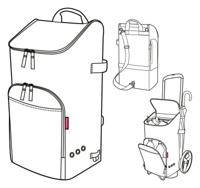 Reisenthel CityCruiser Bag Twist Silver taška na kolečkách
