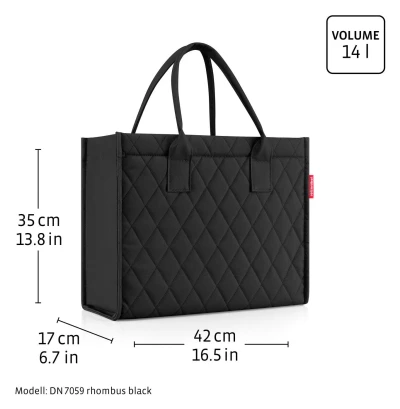 Reisenthel Daily Shopper Rhombus černá taška přes rameno