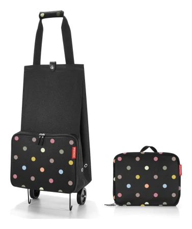 Reisenthel Foldabletrolley Dots černá taška na kolečkách