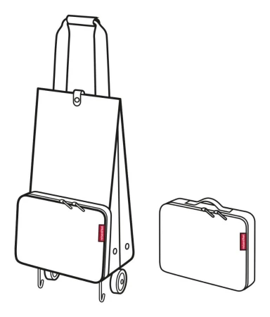 Reisenthel Foldabletrolley Dots černá taška na kolečkách