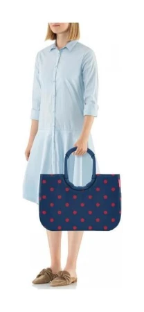 Reisenthel Loopshopper L Frame Mixed Dots Red nákupní taška