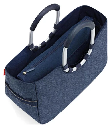 Reisenthel Loopshopper M Herringbone tmavě modrá kabelka