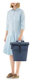 Reisenthel Rolltop Backpack Herringbone Dark Blue batoh