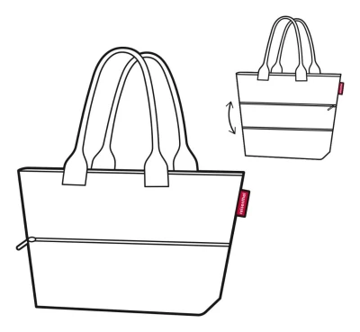 Reisenthel Shopper e1 černá dámská kabelka