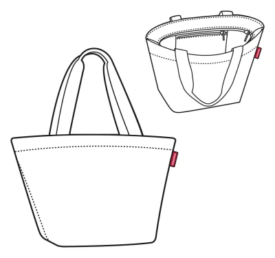 Reisenthel Shopper M černá kabelka