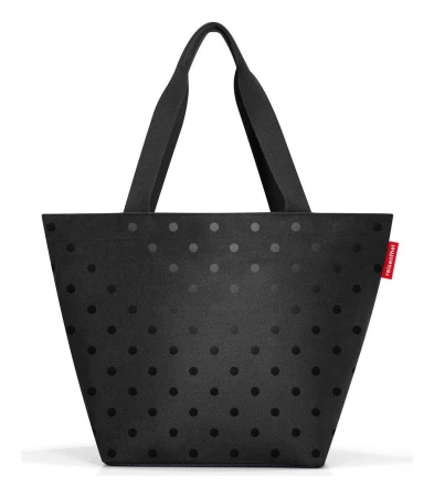 Reisenthel Shopper M Glossy Dots Black kabelka