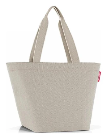 Reisenthel Shopper M Herringbone Sand taška přes rameno
