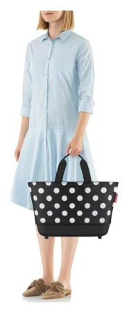 Reisenthel Shoppingbasket Dots White skládací nákupní košík