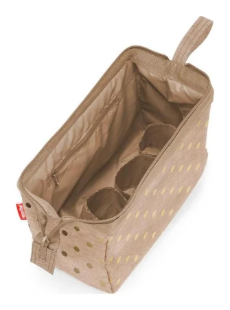 Reisenthel Travelcosmetic Metallic Dots Coffee kosmetická taška