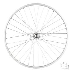 REMERX Kolo zadní RMX 21, 507x21, stříbrné, náboj F80429