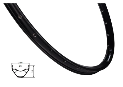 REMERX Ráfek E-ROCKY 584x25 32děr, černý