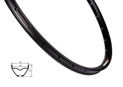 REMERX Ráfik RX 2027, 622x27, 28d, čierny REMERX Ráfik RX 2027, 622x27, 28d, čierny