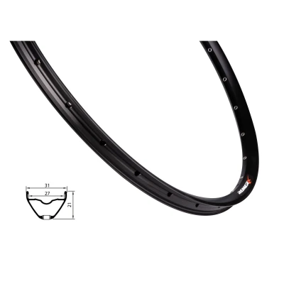 REMERX Ráfek RX 2027, 622x27, 28d, černý REMERX Ráfek RX 2027, 622x27, 28d, černý