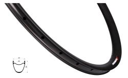 REMERX Ráfek S-DISC 622x25, 24děr, černý REMERX Ráfek S-DISC 622x25, 24děr, černý