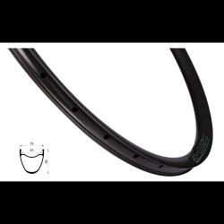 REMERX Ráfek S-DISC 622x25, 28děr, černý REMERX Ráfek S-DISC 622x25, 28děr, černý