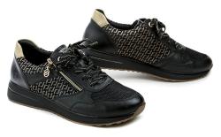 Remonte D1G08-05 čierne dámske nadmerné poltopánky