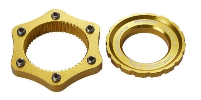 Reverse Adaptér kotouče diskové brzdy centerlock/6-otv. zlatý