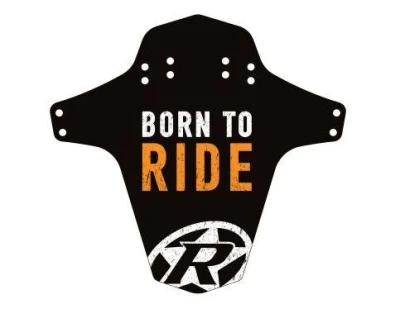 Reverse Blatník přední MudGuard Born to Ride černý/Fox Orange