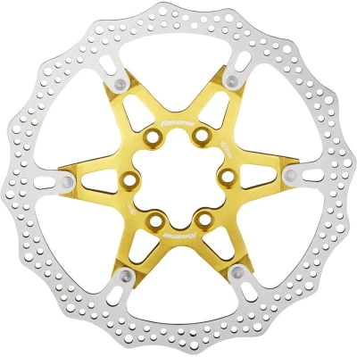 Reverse Brzdový kotouč 160 mm, 6 děr, Alloy/Steel zlatý