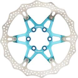Reverse Brzdový kotúč 160 mm, 6 dier, Alloy/Steel, Light Blue