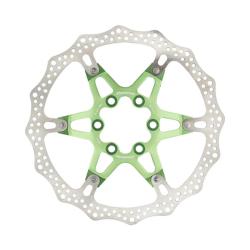 Reverse Brzdový kotúč 160 mm, 6 dier, Alloy/Steel, Light Green