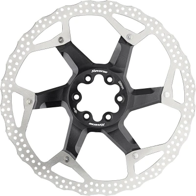 Reverse Brzdový kotouč 200 mm, 6 děr, hliník/ocel, černý