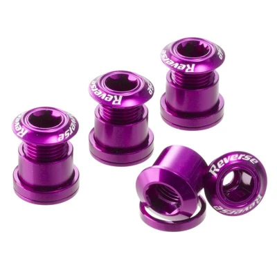 Reverse Šrouby do převodníku Alloy 7 mm fialové, 4 ks