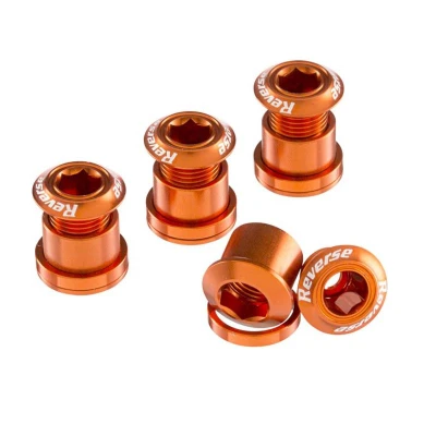 Reverse Šrouby do převodníku Alloy 7 mm oranžové, 4 ks