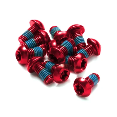 Reverse Šrouby na kotouče Steel M5 x 10 mm, Torx 25, 12 ks červené