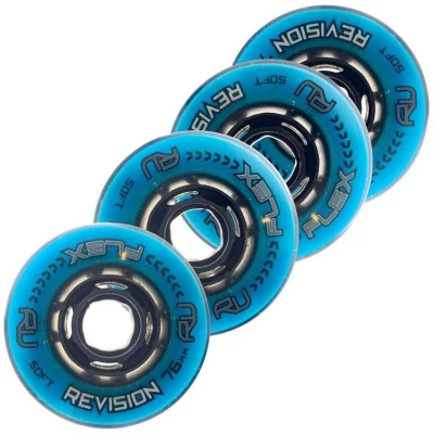 Revision Kolečka Flex Soft Indoor Blue/Black (1ks) POUZE 80, 76A (VÝPRODEJ) Revision Kolečka Flex Soft Indoor Blue/Black (1ks) POUZE 80, 76A (VÝPRODEJ)