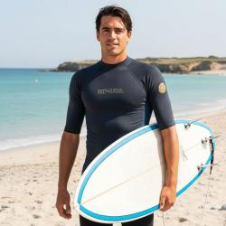 RIP CURL Pánske lycrové tričko DAWN PATROL, krátky rukáv